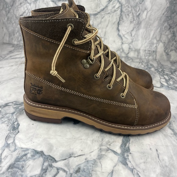 Timberland PRO Hightower 6" Alloy Toe Work Boot, Women's Size 9.5 , Brown - Picture 3 of 9
